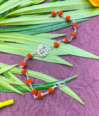 ✨ Rudraksha Silver Spiritual Bracelet