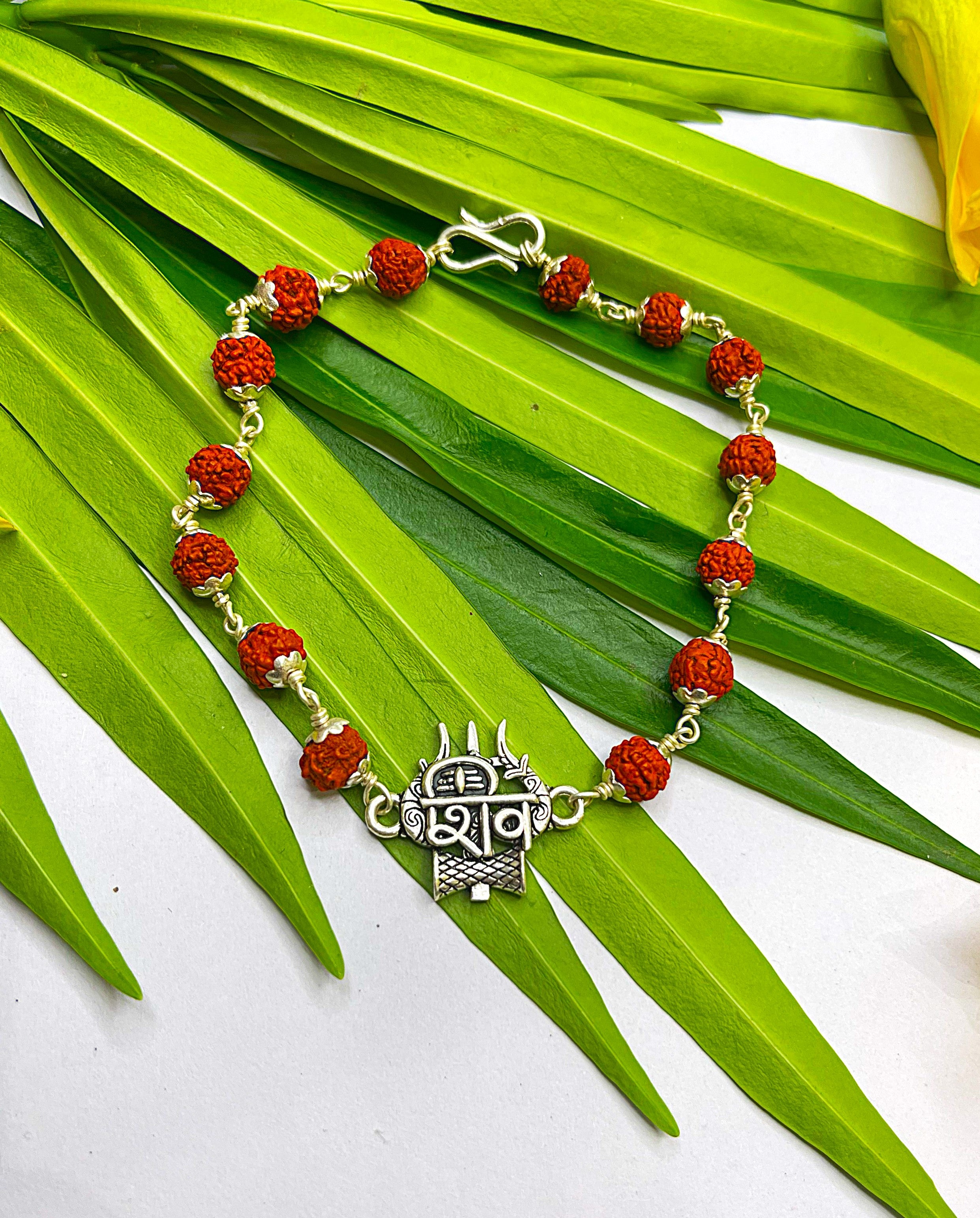 Rudraksha Shiv Trishul Bracelet