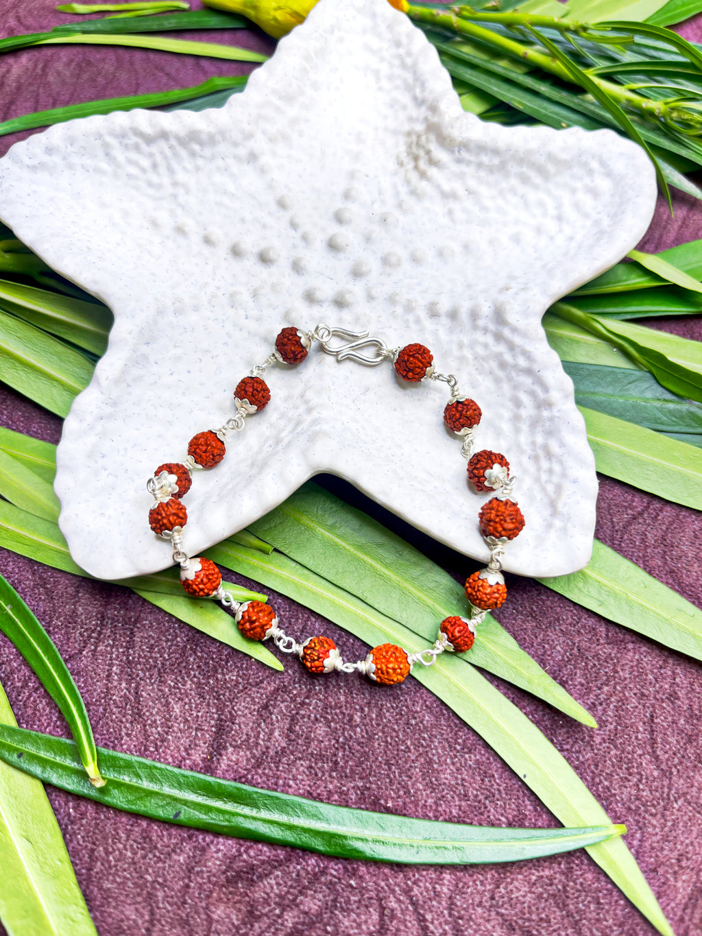 Rudraksha Silver Bracelet – Divine Spiritual Energy
