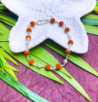 Elegant Rudraksha Bracelet with Silver Beads – Divine Balance