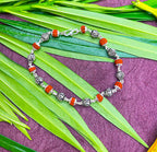 Royal Rudraksha Bracelet with Antique Silver Beads – Spiritual Luxury