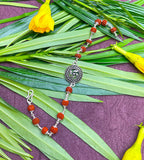 Rudraksha Spiritual Bracelet with Swastik Charm