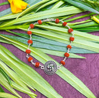 Rudraksha Spiritual Bracelet with Swastik Charm