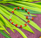 Rudraksha Bracelet with Om & Damru Charm