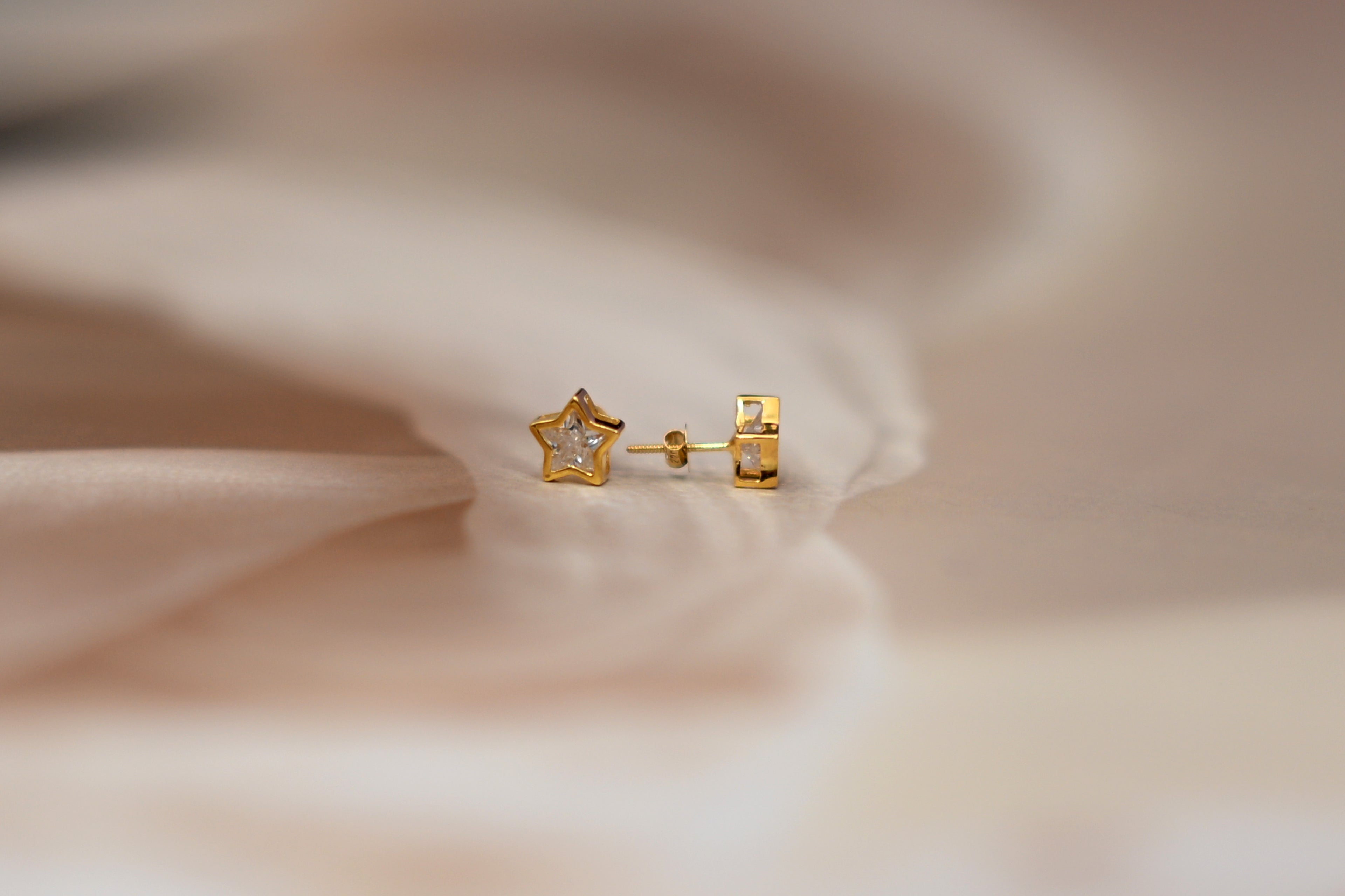 Star Diamond Stud Earrings