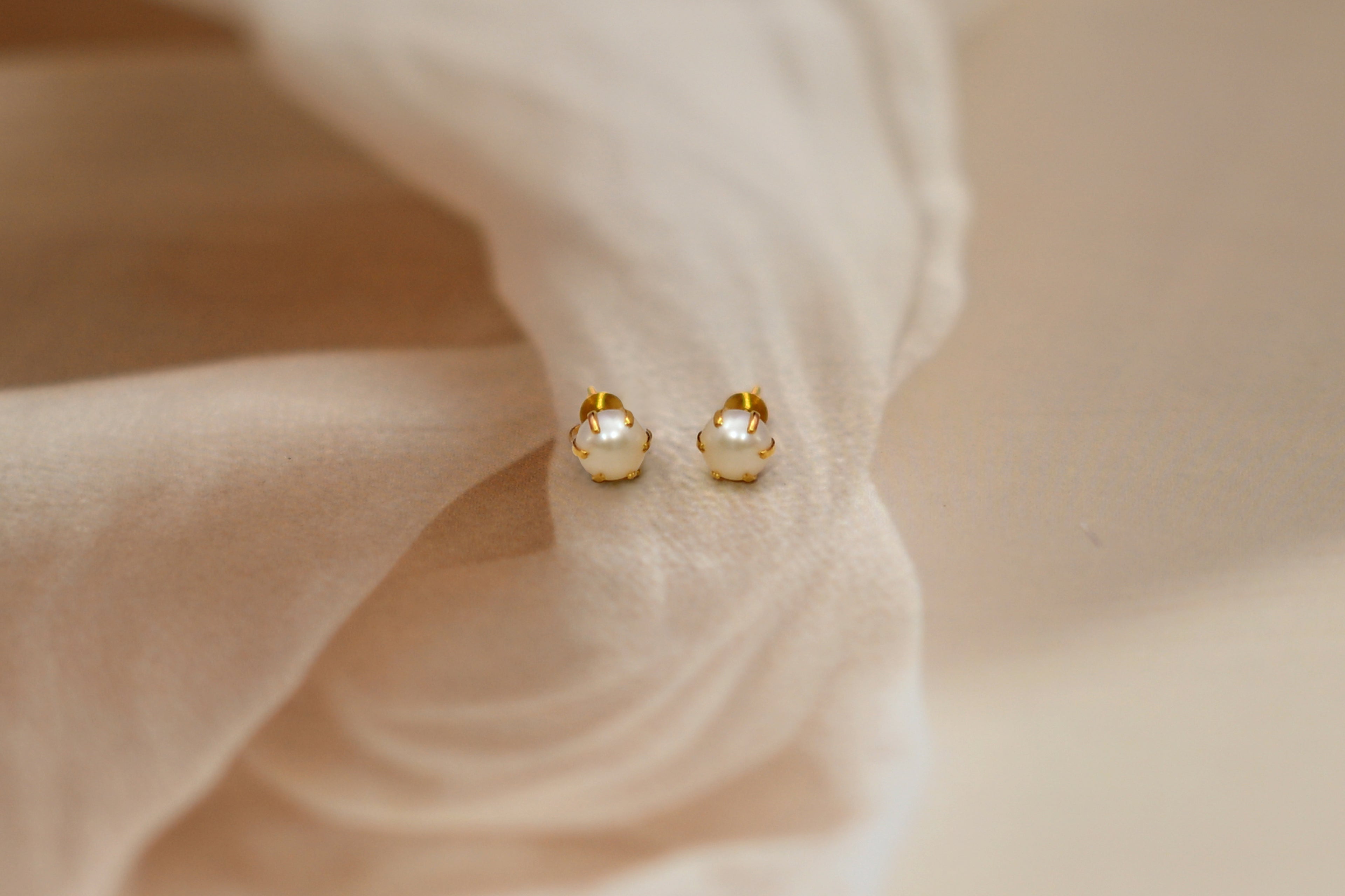 Pearl Stud Earrings