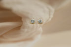 Solitaire Diamond Stud Earrings