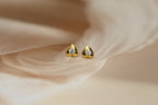 Heart Diamond Stud Earrings