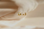 Heart Diamond Stud Earrings