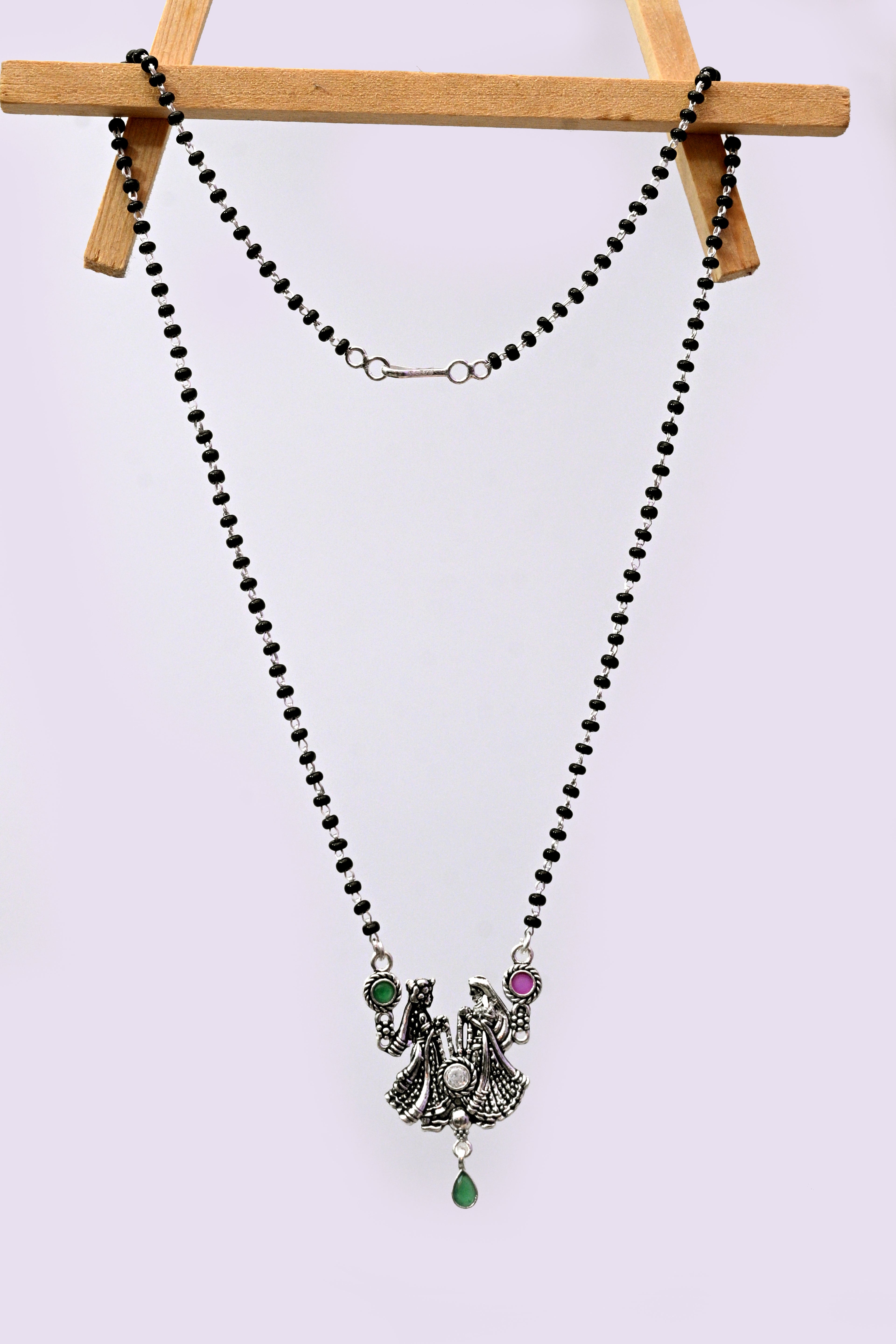 925 Sterling Silver Radha Krishna Design Mangalsutra