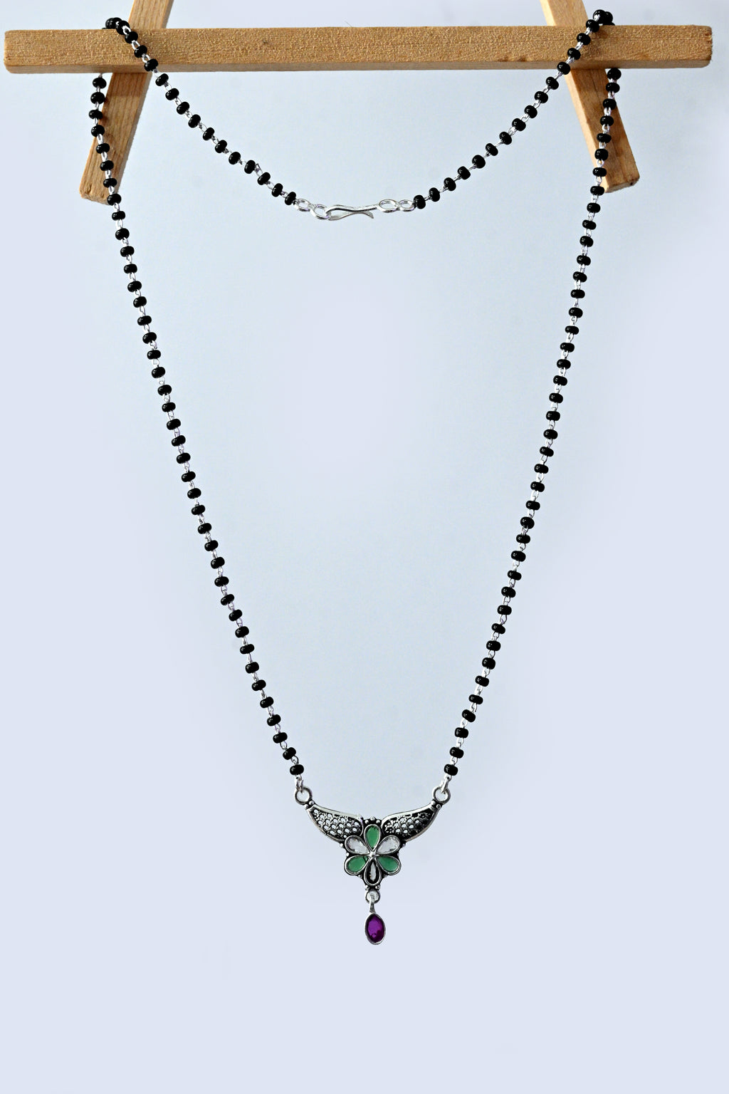 925 Sterling Silver Floral Mangalsutra